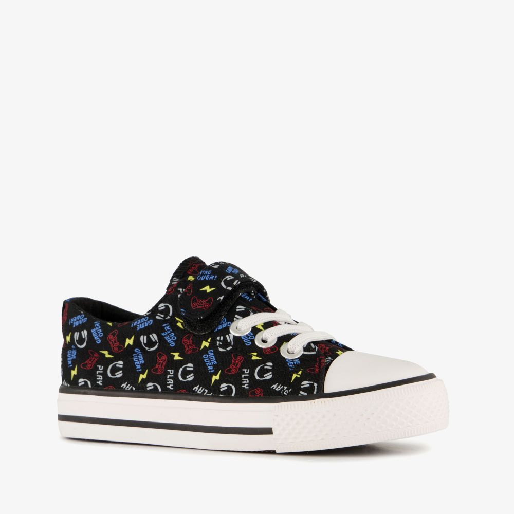 Scapino Jongens sneakers met game print zwart