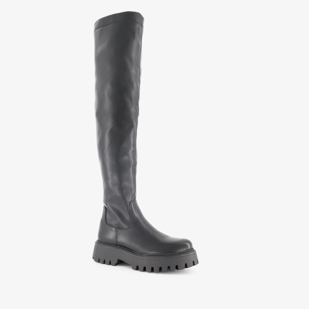 Blue Box hoge dames boots zwart