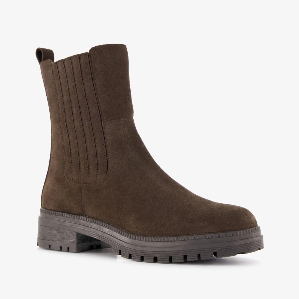 Harper suède dames Chelsea boots bruin