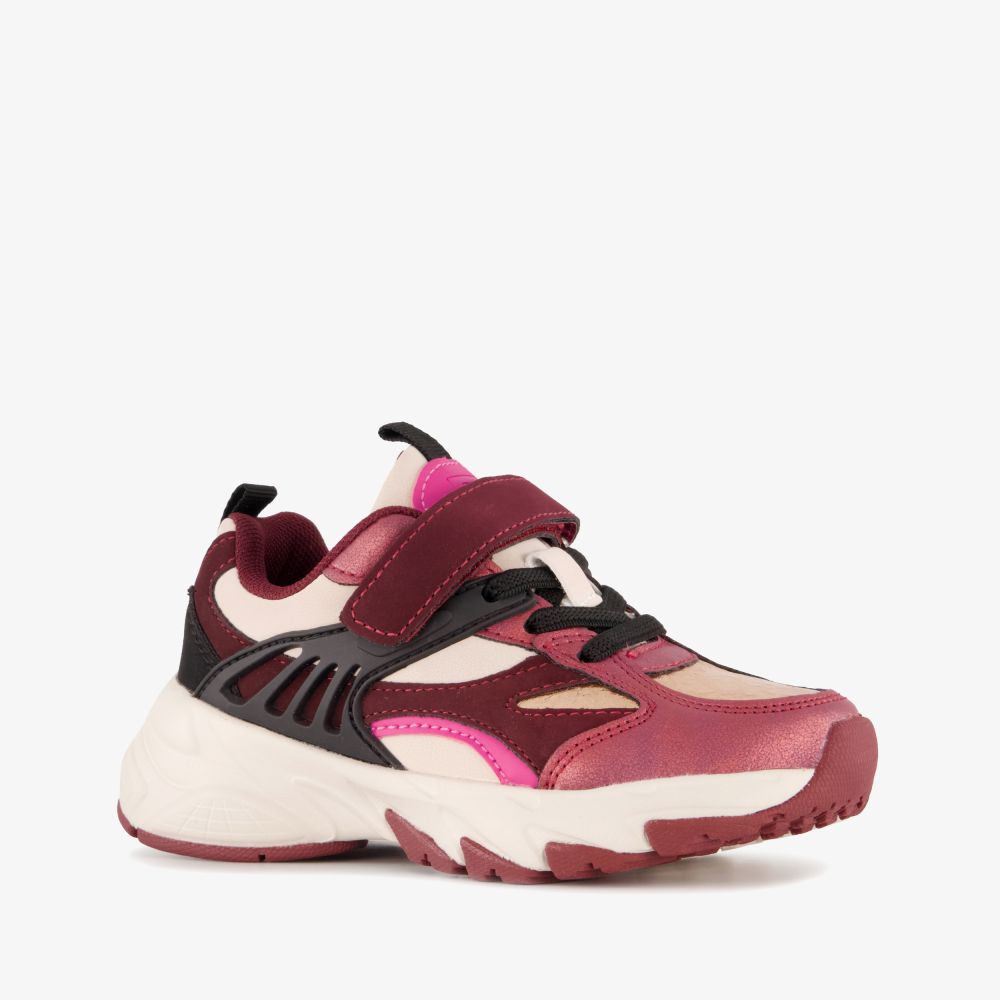Blue Box meisjes dad sneakers rood roze
