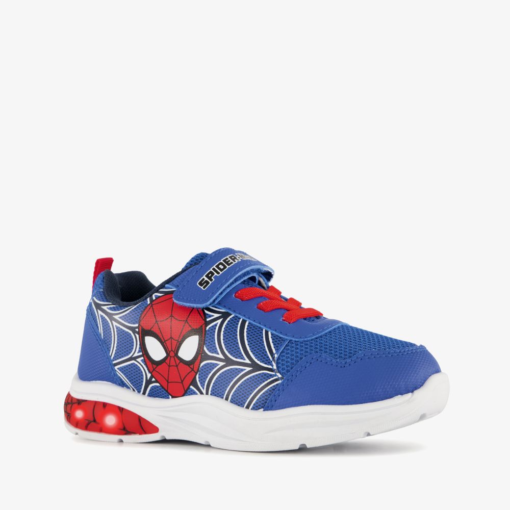Spider-Man Spiderman jongens sneakers blauw met lichtjes