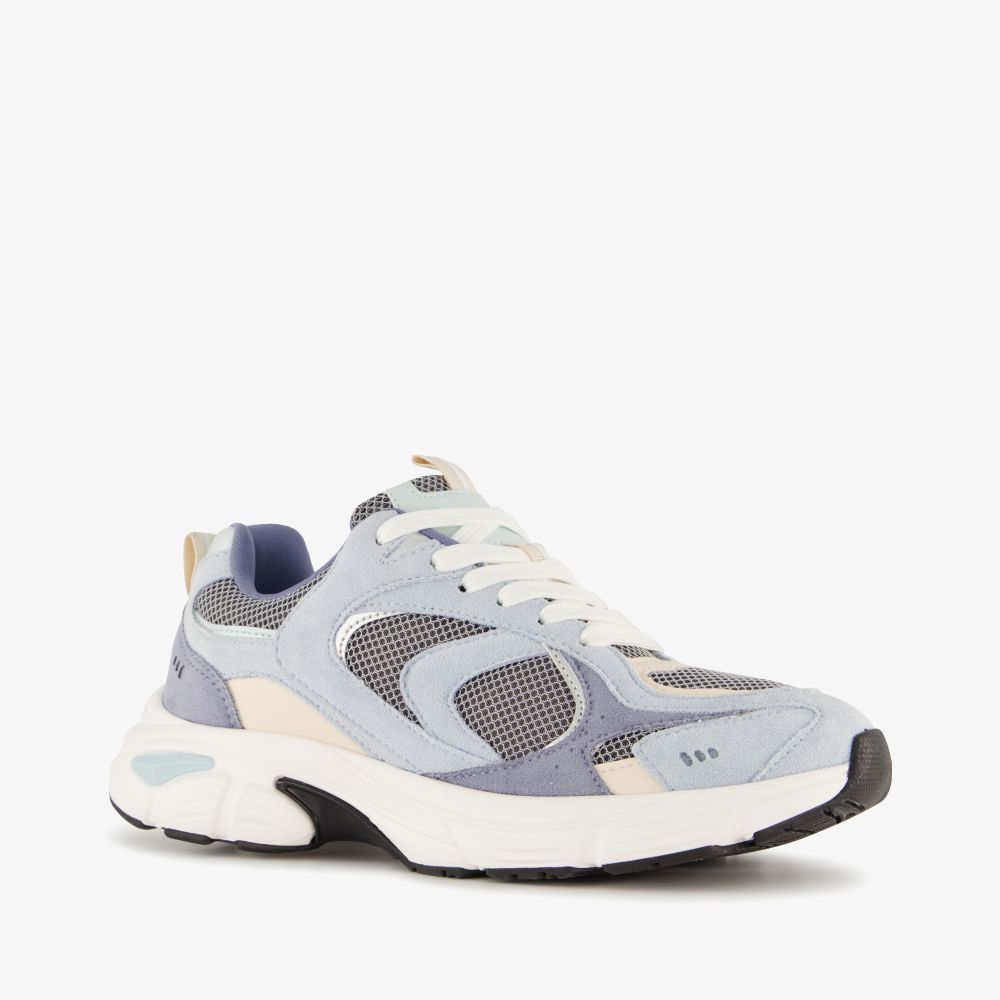 Blue Box dames dad sneakers blauw