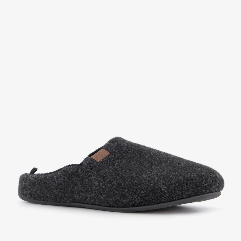 Thu!s heren instap pantoffels zwart