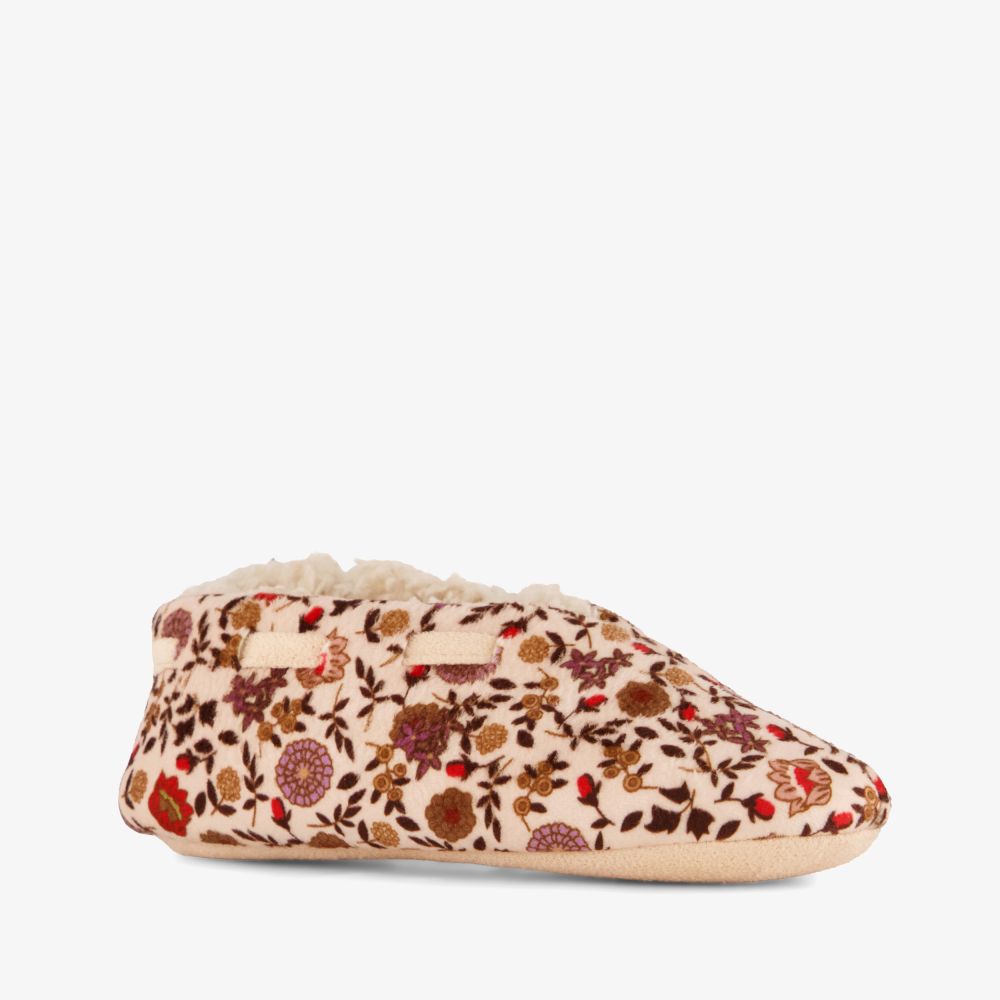 Thu!s gevoerde meisjes pantoffels met bloemenprint