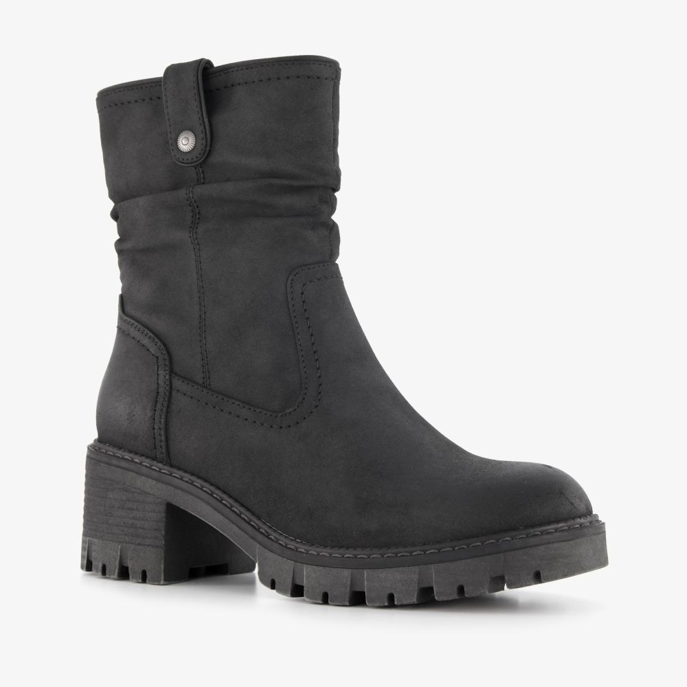 Blue Box dames boots met hak zwart