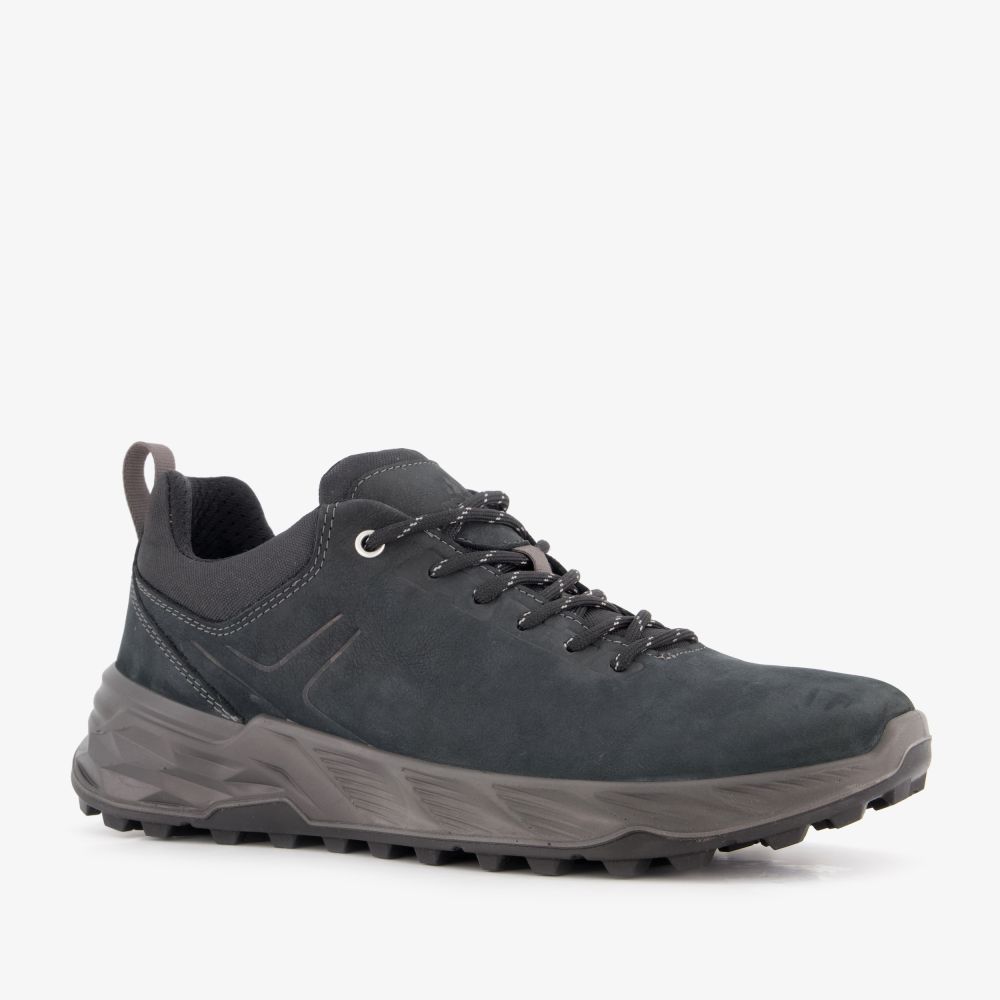 Mountain Peak leren heren wandelschoenen cat. A zwart