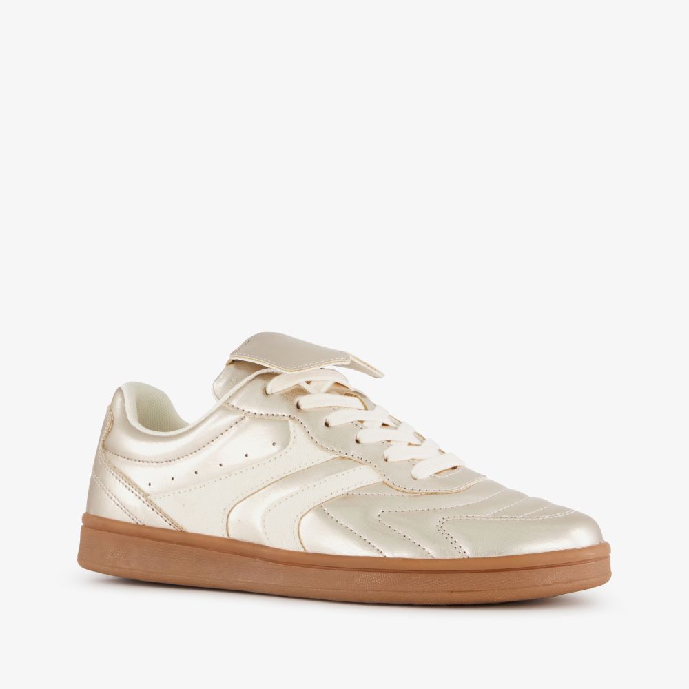 Blue Box dames sneakers goud wit