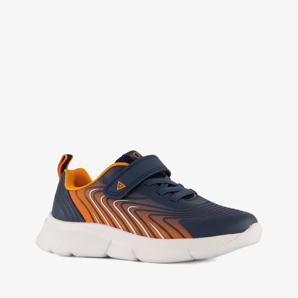 Osaga kinder sportschoenen blauw oranje
