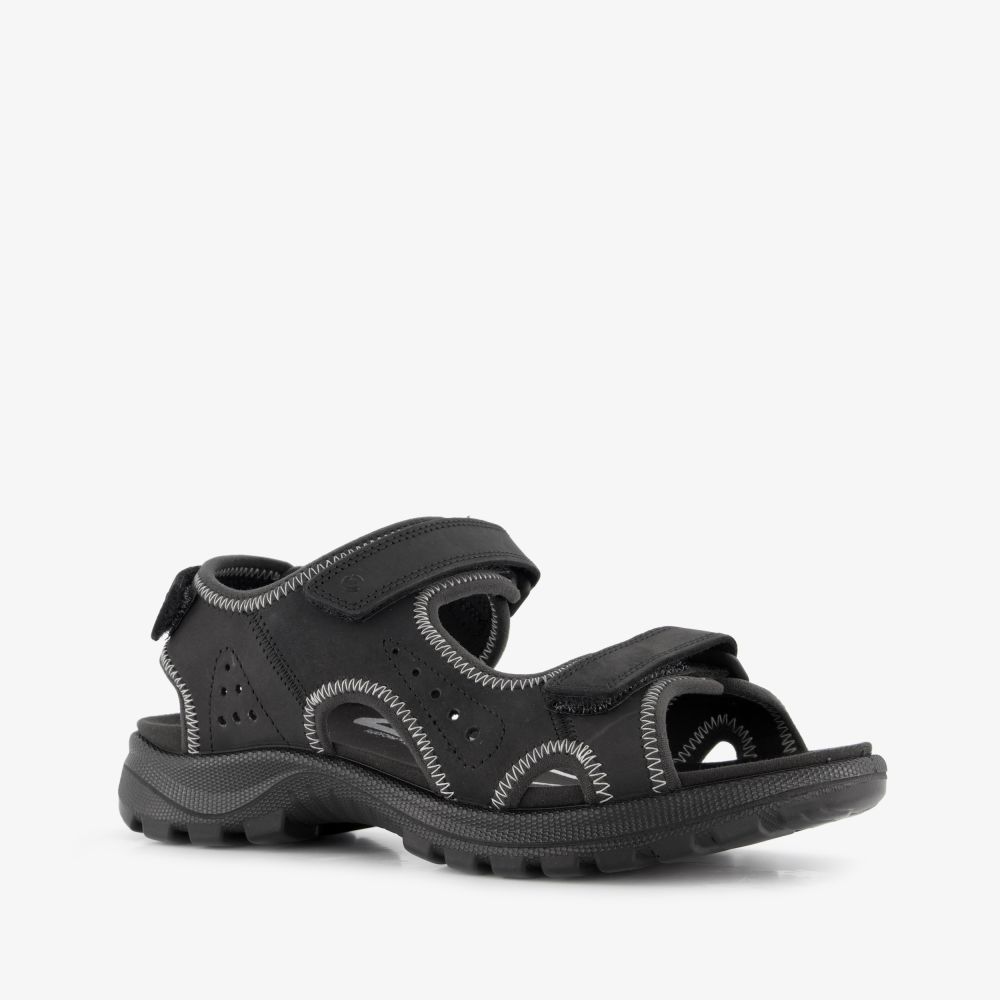 ECCO Onroads leren dames sandalen zwart