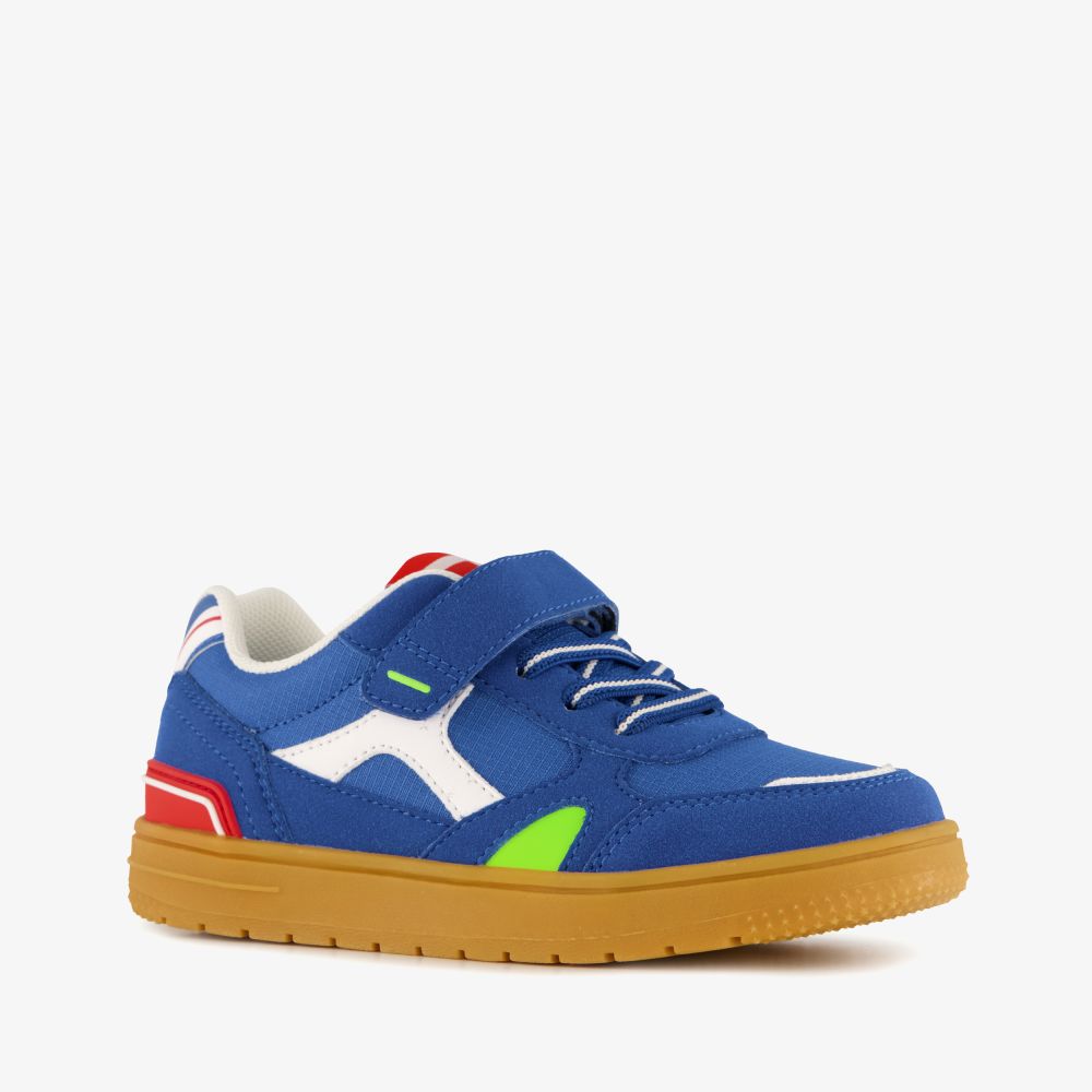 Blue Box jongens sneakers blauw rood