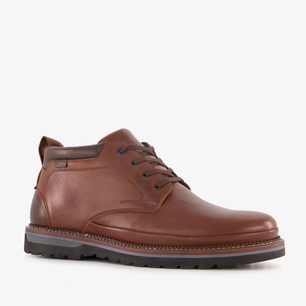 Hush Puppies leren heren veterschoenen cognac