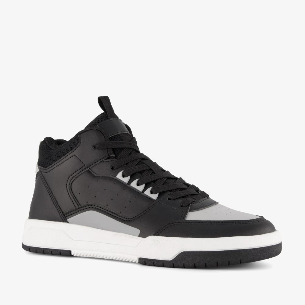 Blue Box hoge heren sneakers zwart