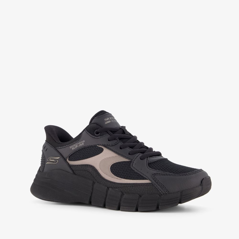 Skechers Slip-ins BOBS Sport B Flex dames sneakers zwart