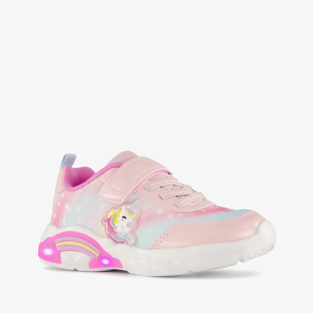 Blue Box meisjes unicorn sneakers roze