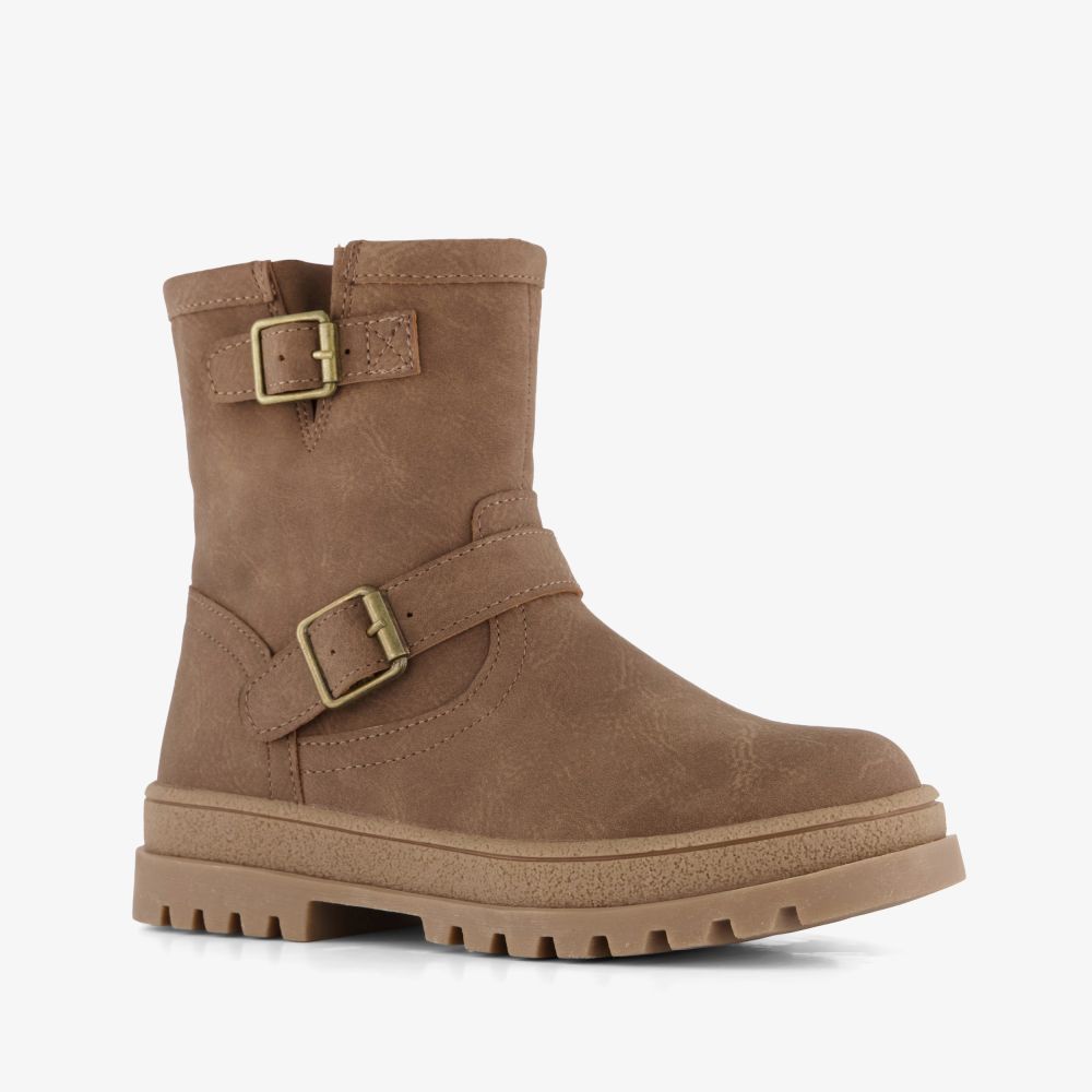 Blue Box jongens biker boots bruin