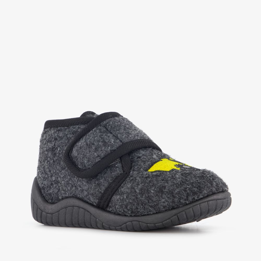 Thu!s jongens pantoffels met gele truck grijs