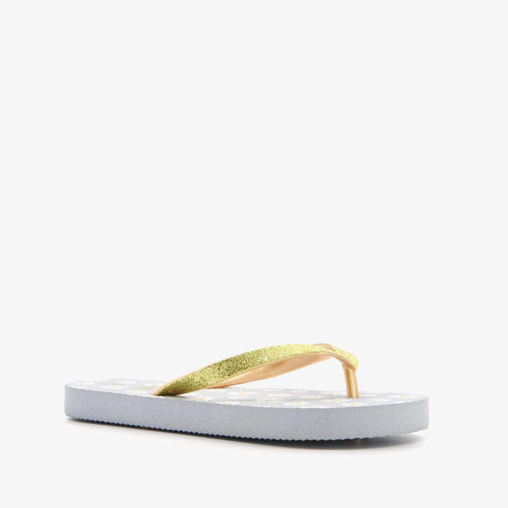 Scapino Meisjes teenslippers met madeliefjes