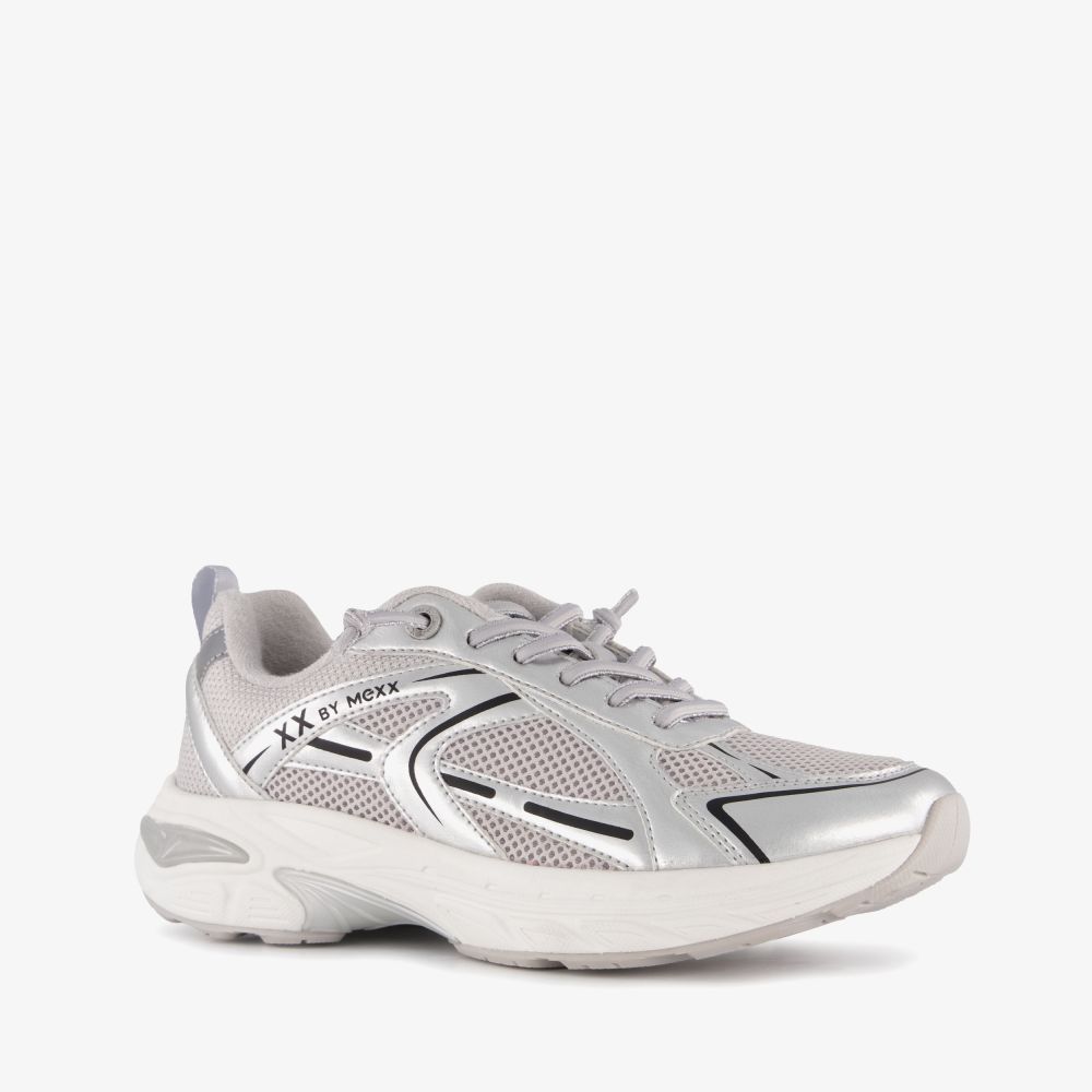 Mexx XX by Mexx dames dad sneakers zilverkleurig