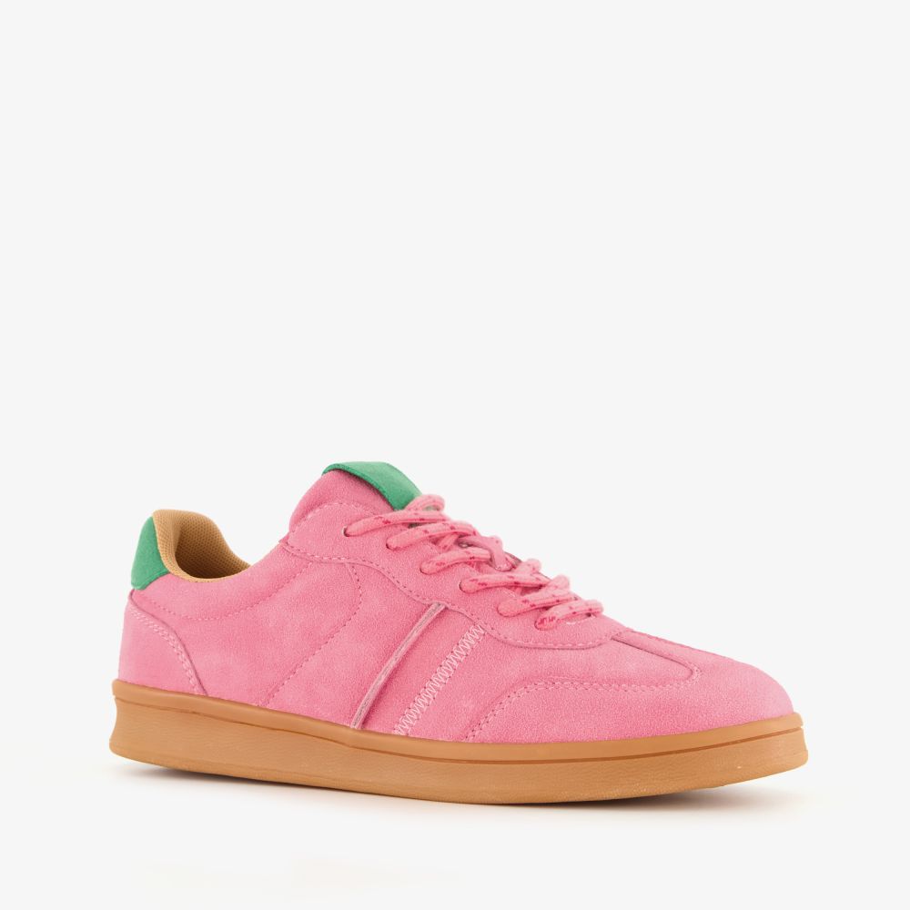Blue Box dames sneakers roze groen