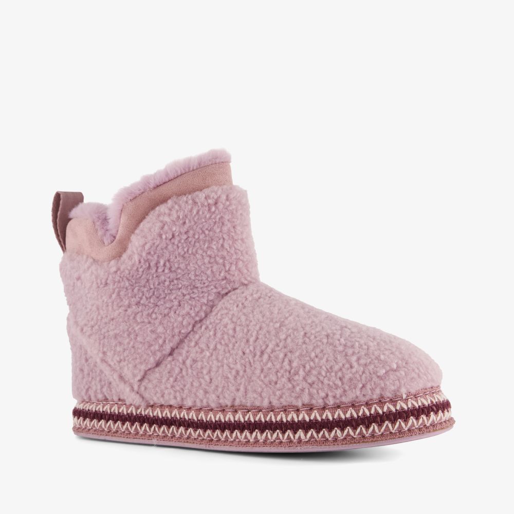 Thu!s gevoerde dames teddy pantoffels lila