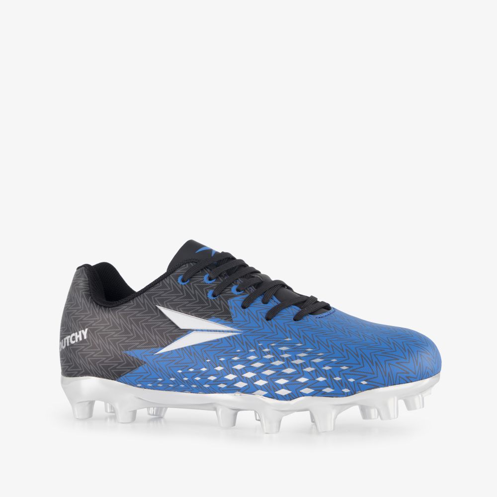 Dutchy FG kinder voetbalschoenen zwart blauw