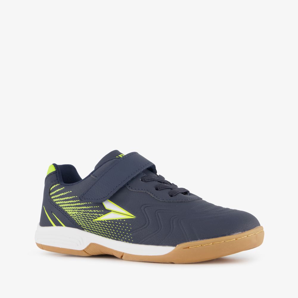 Dutchy Attack 2 kinder zaalschoenen blauw geel