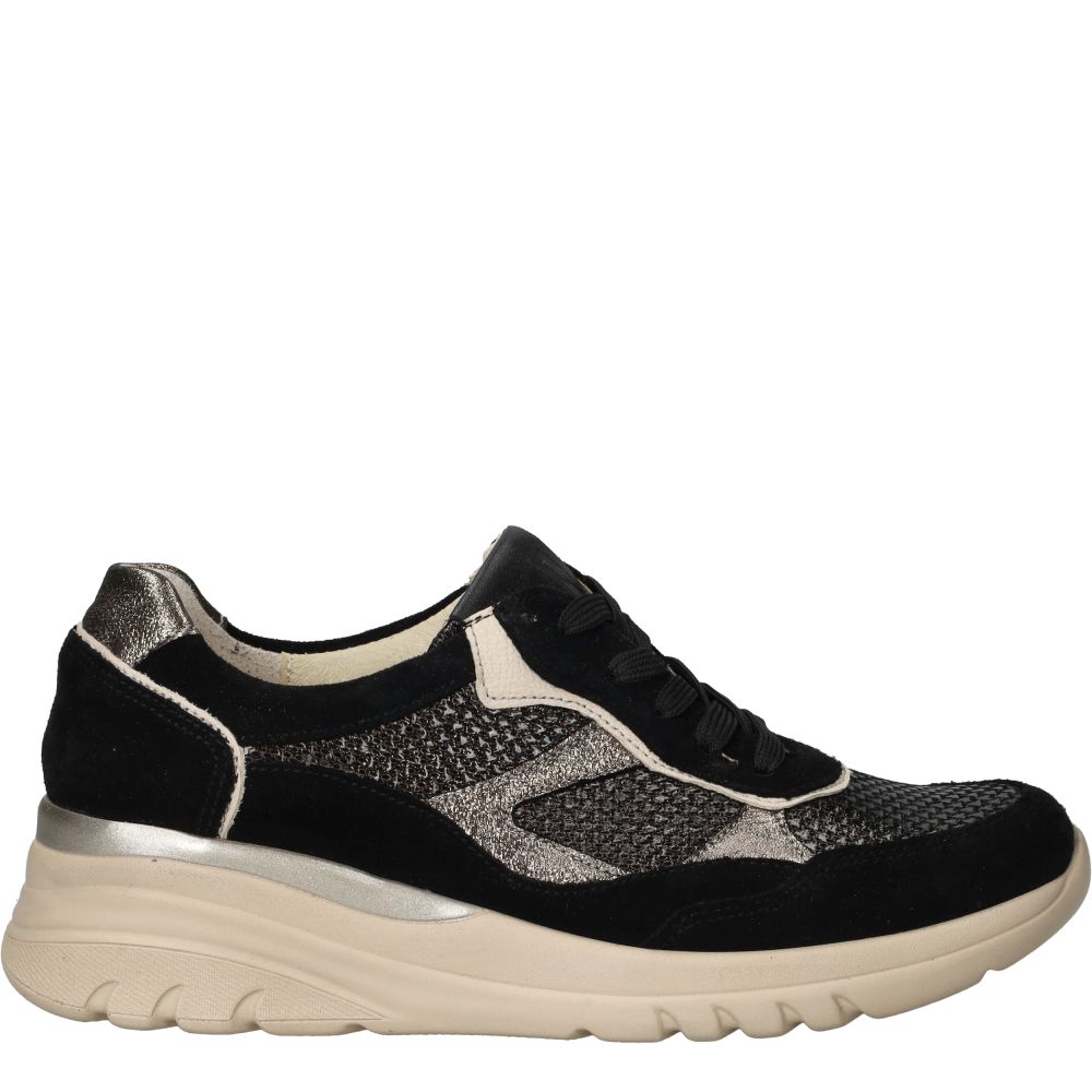 Waldlaufer Carla Sneakers Dames Zwart