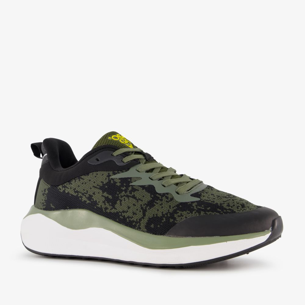 Osaga heren hardloopschoenen zwart groen