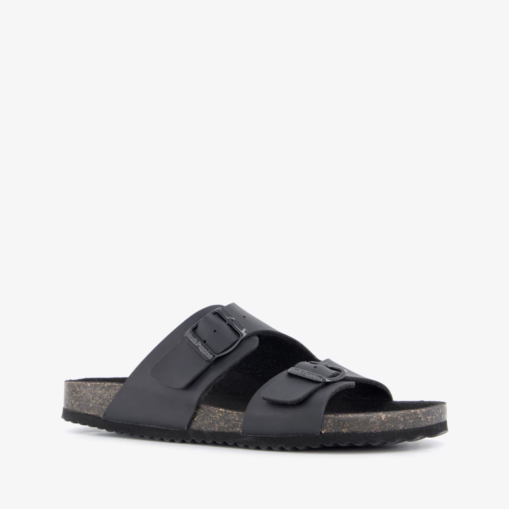 Hush Puppies dames bio slippers zwart