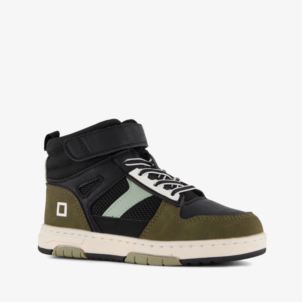Blue Box hoge jongens sneakers zwart groen