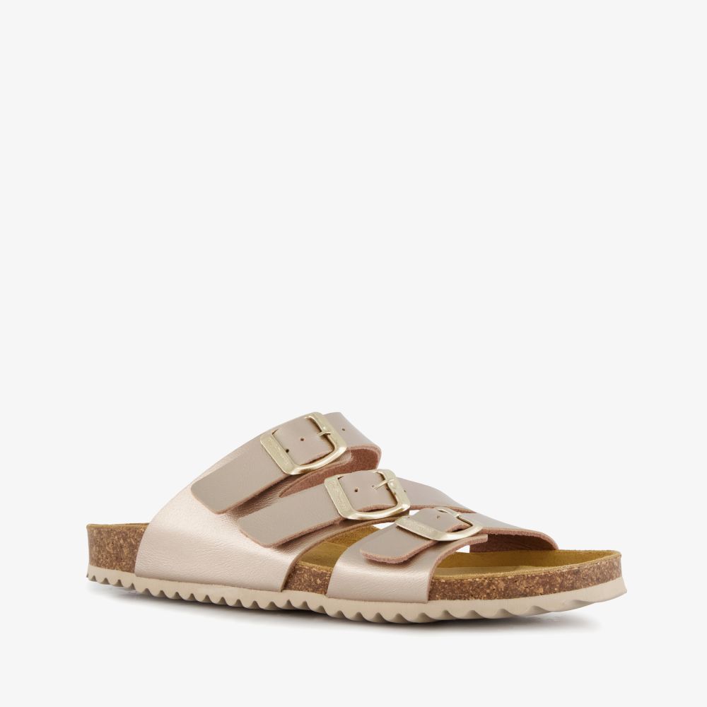 Hush Puppies dames bio slippers goud
