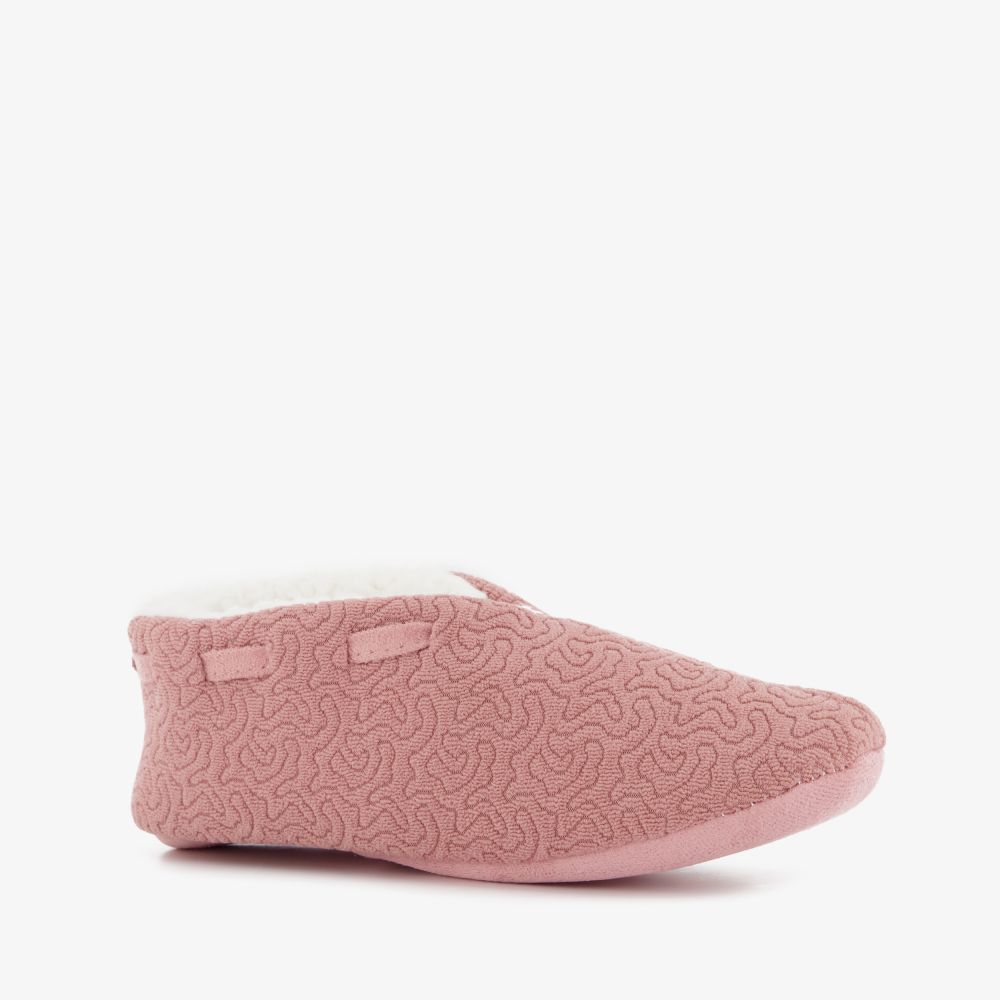 Thu!s gevoerde dames sloffen roze