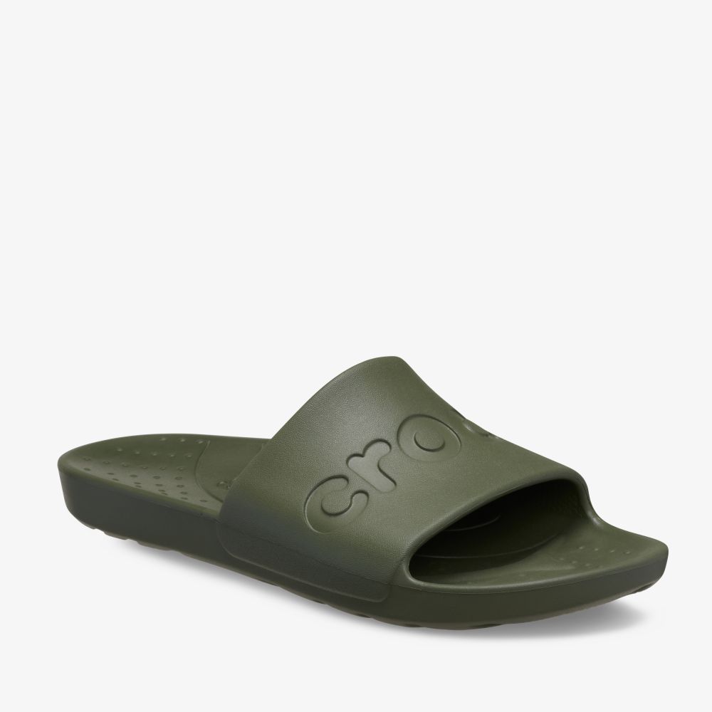 Crocs Slide Army Green heren badslippers groen
