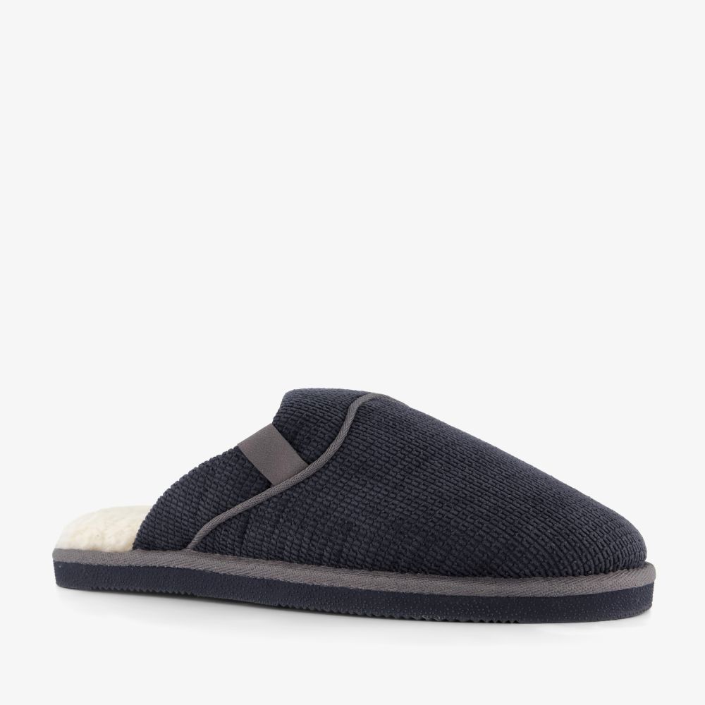 Thu!s gevoerde heren instap pantoffels donkerblauw