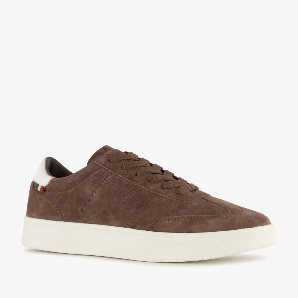 Pantofola D'Oro suède heren sneakers bruin